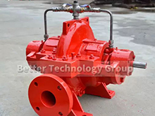 Bare end suction fire pumps