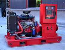 Diesel engine fire pump