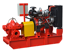 Diesel engine fire pump