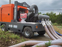 Flood control mobile diesel pump