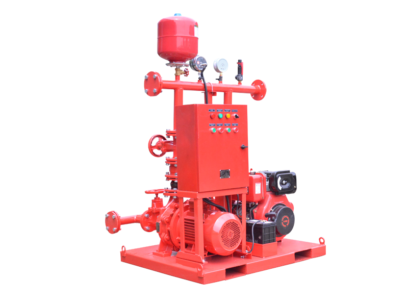 electric diesel fire pump system