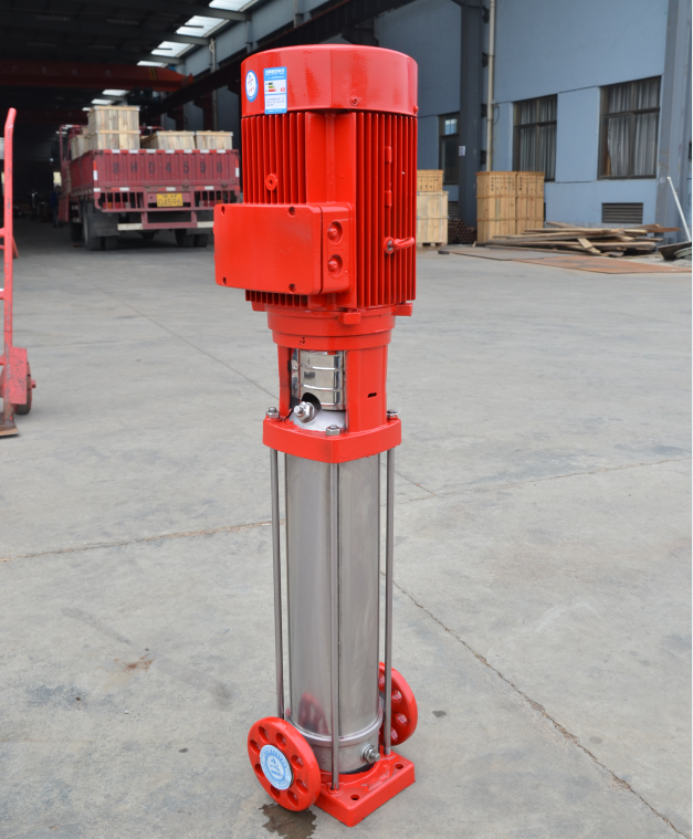Vertical multi-stage fire pump