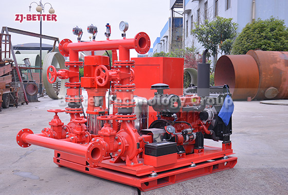 edj fire pump set