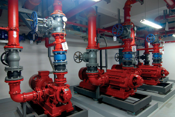 Construction Of Fire Pump House In Large Shopping Malls And