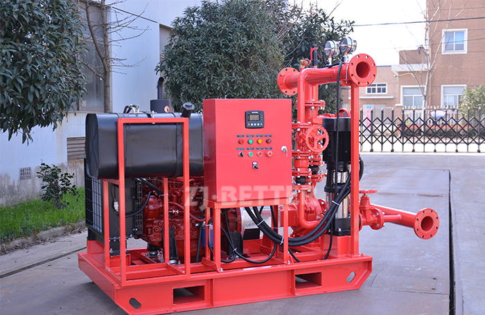 Complete fire pump set