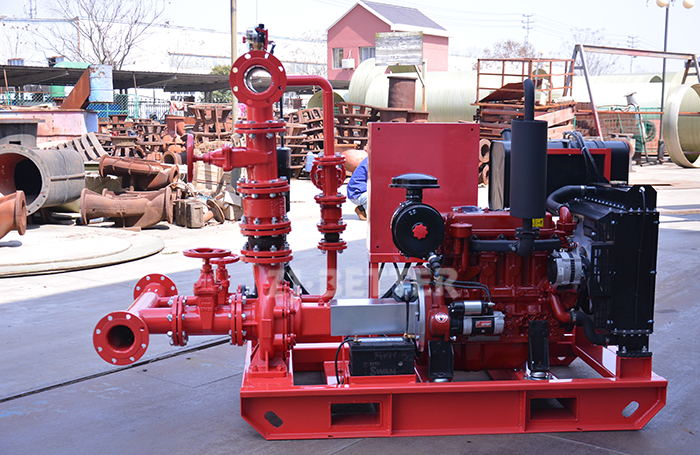 Complete fire pump set