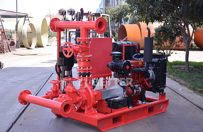 Complete fire pump set