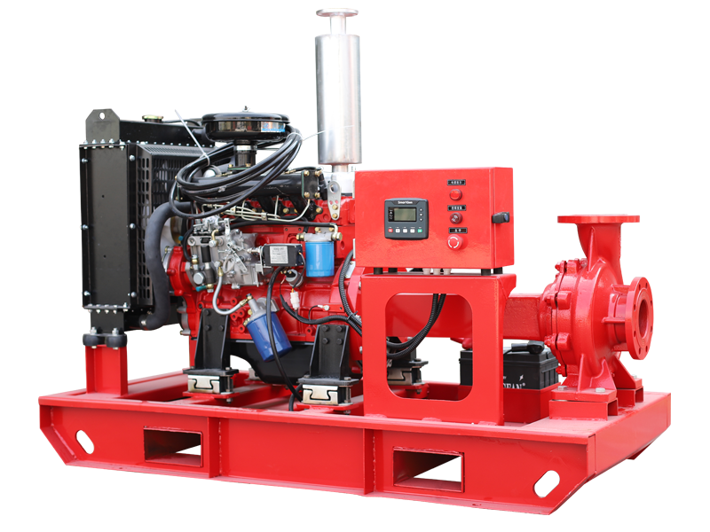 End Suction Booster Pump For Fire Fighting With Diesel Engine - Yaness