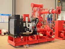Multi-Zone Sprinkler System Powerhouse｜Horizontal End-Suction Diesel Pump Boosting Station Capability