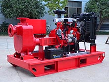Vibration isolation ways of the self-priming fire pump (1)
