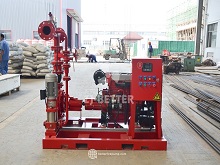 Vertical In-Line Diesel Fire Pump Designed for Space-Saving Installations