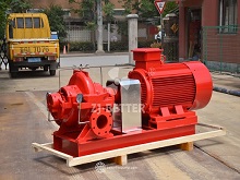 Electric Motor Driven Horizontal Fire Pump for Building Fire Water Supply Systems