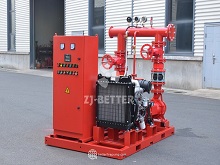 Industrial Diesel Fire Pump Set – Integrated Power and Fire Pump Configuration for Large-Scale Water Supply Projects