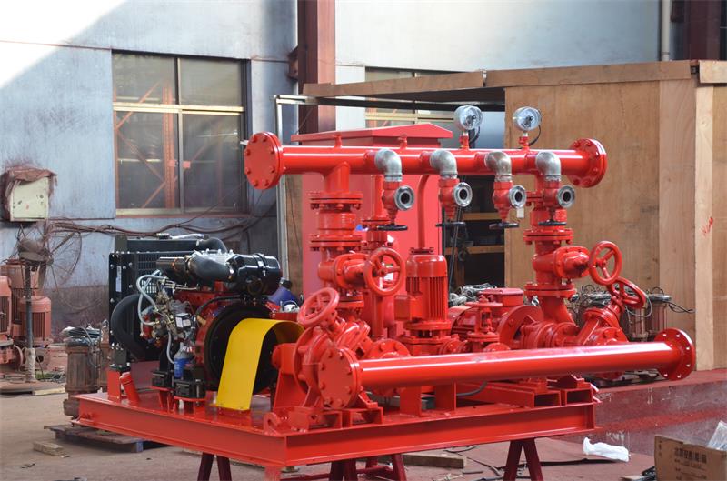 dual power fire pump set