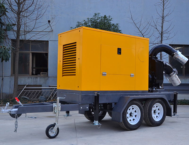 trailer mounted self priming mobile pump